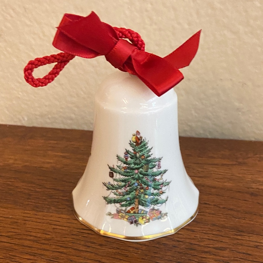 5/$10❤️❤️❤️Vintage SPODE Bell Fine Bone China England Ornament